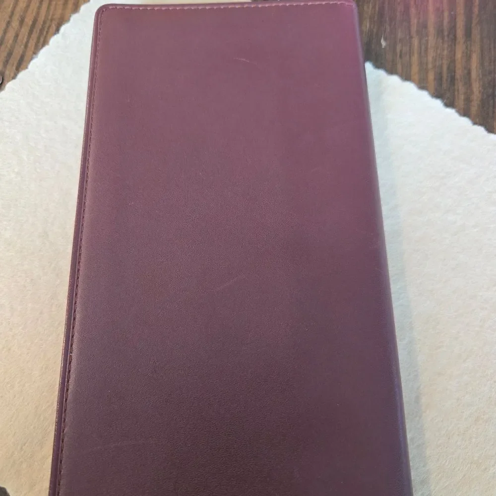 Authentic Cartier Burgundy Leather Wallet